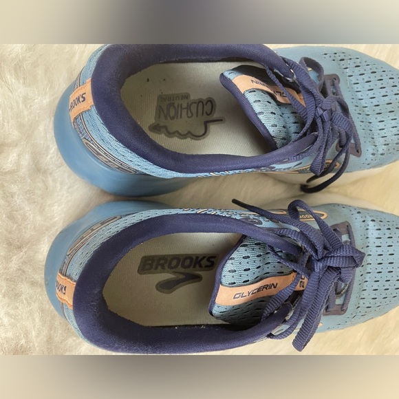 Brooks glycerin 20 Sky Blue Athletic running Shoes 9 - Picture 5 of 11